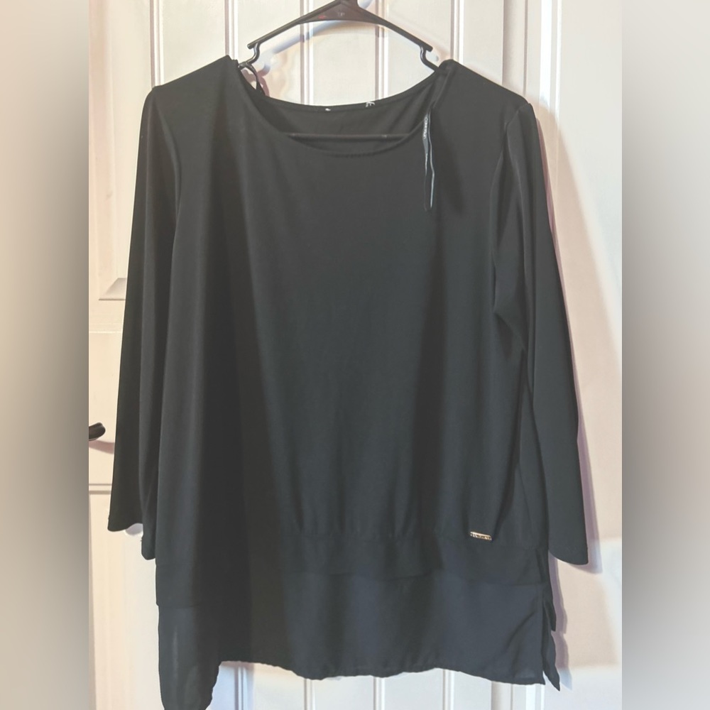 Loose fitted Formal Black Top